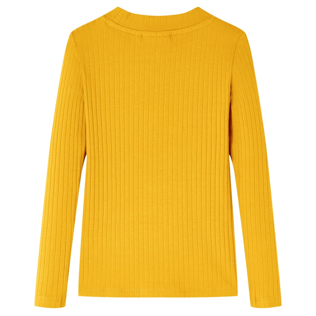 Vidaxl Children's Shirt avec manches longues 104 Ochère -colored