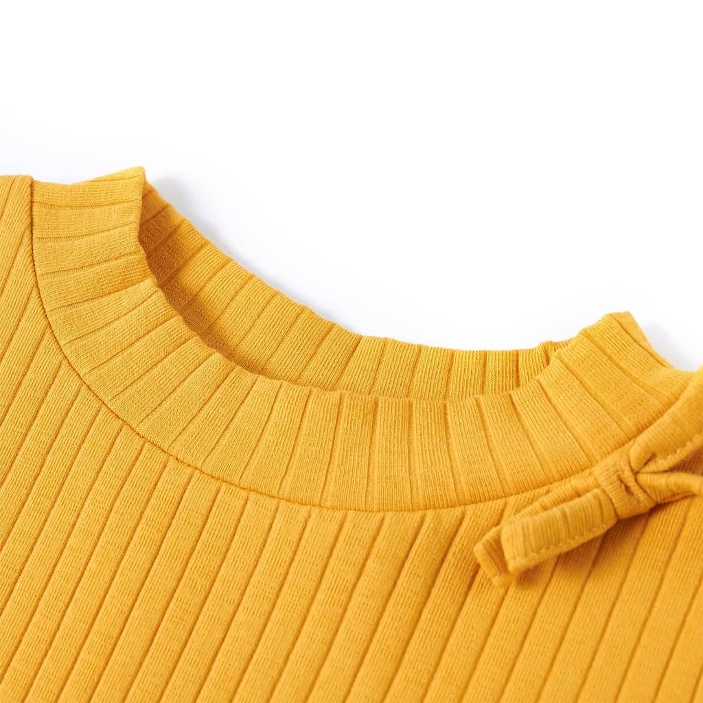 Vidaxl Children's Shirt avec manches longues 104 Ochère -colored