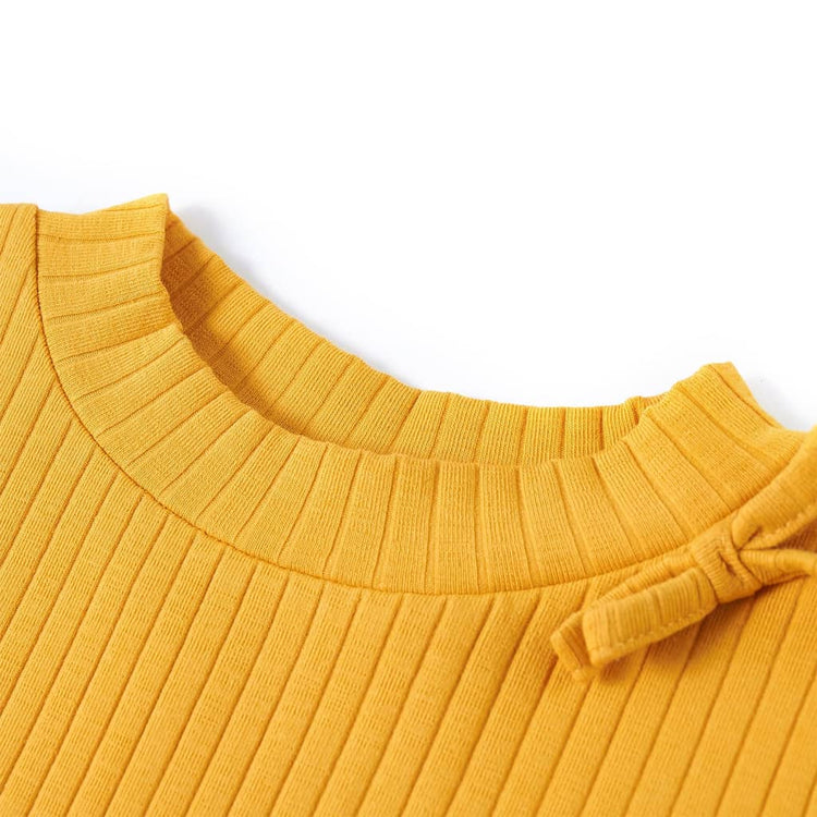 Vidaxl Children's Shirt avec manches longues 104 Ochère -colored