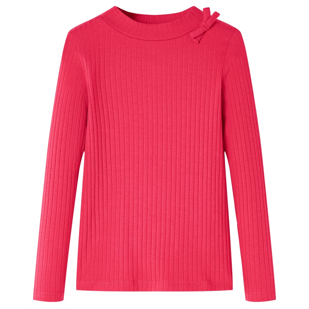 Vidaxl Child's Shirt à manches longues 92 Rose vif