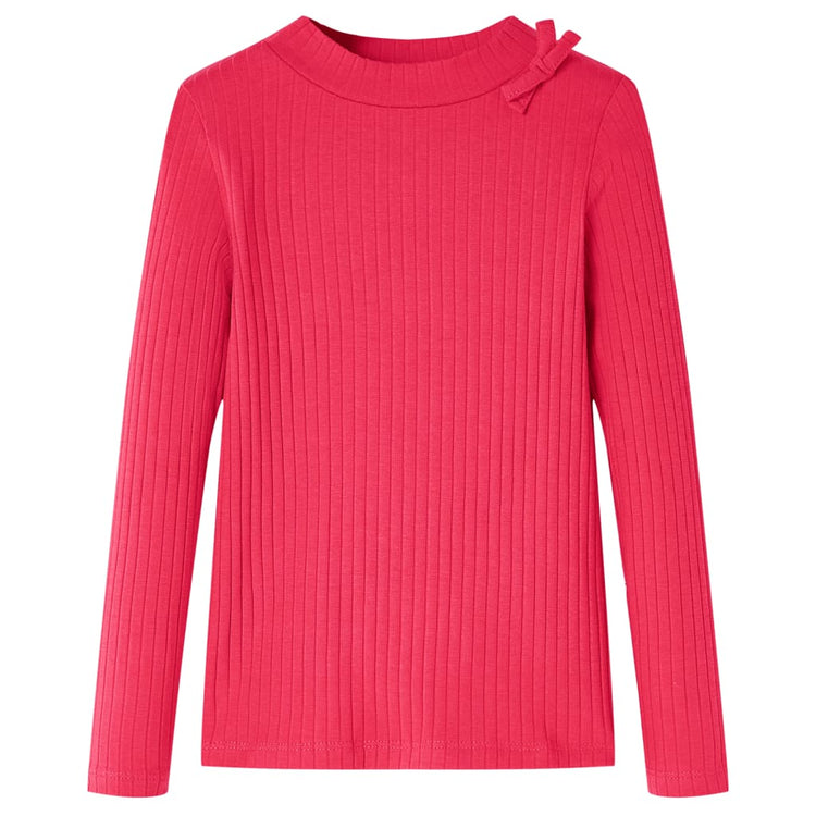 Vidaxl Child's Shirt à manches longues 92 Rose vif