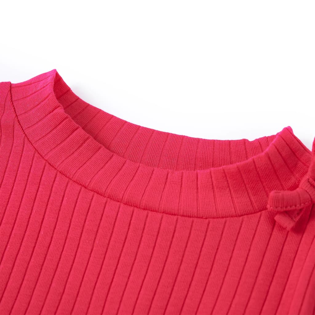 Vidaxl Child's Shirt à manches longues 92 Rose vif