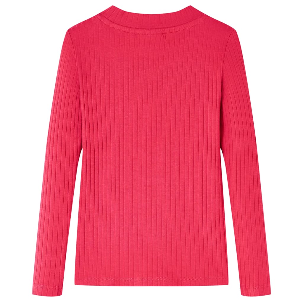 Vidaxl Child's Shirt à manches longues 104 rose vif