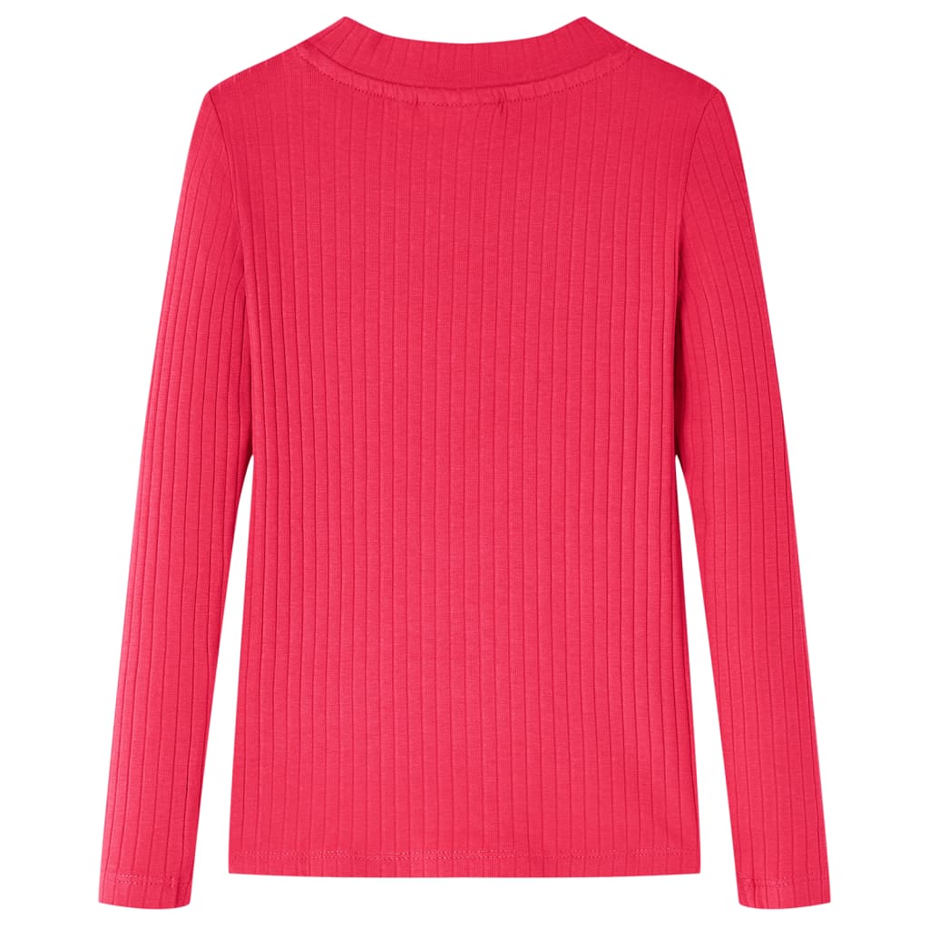 Vidaxl Child's Shirt à manches longues 128 rose vif