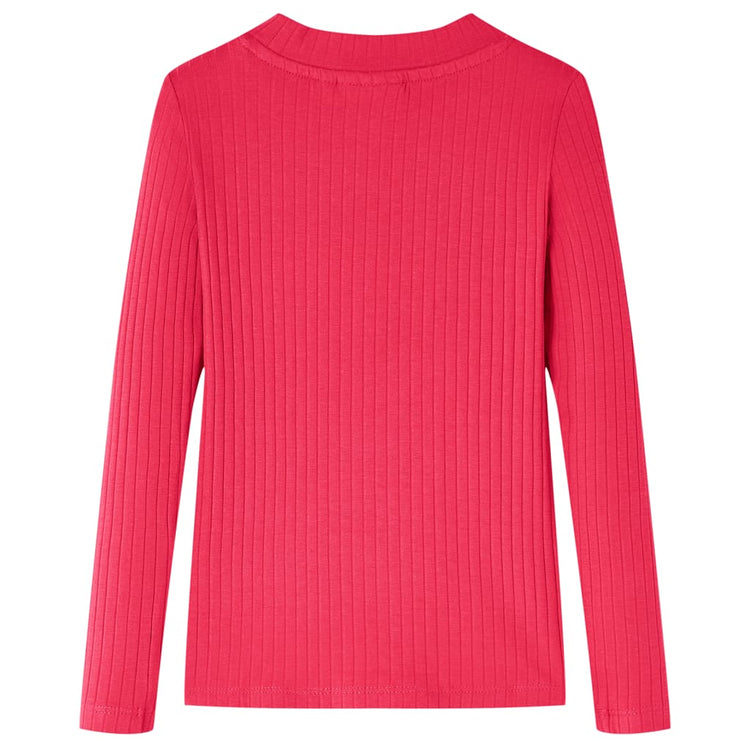 Vidaxl Child's Shirt à manches longues 128 rose vif