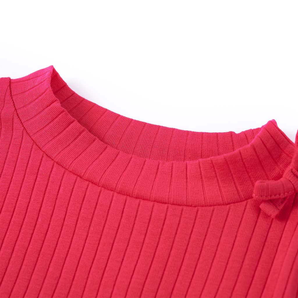 Vidaxl Child's Shirt à manches longues 128 rose vif