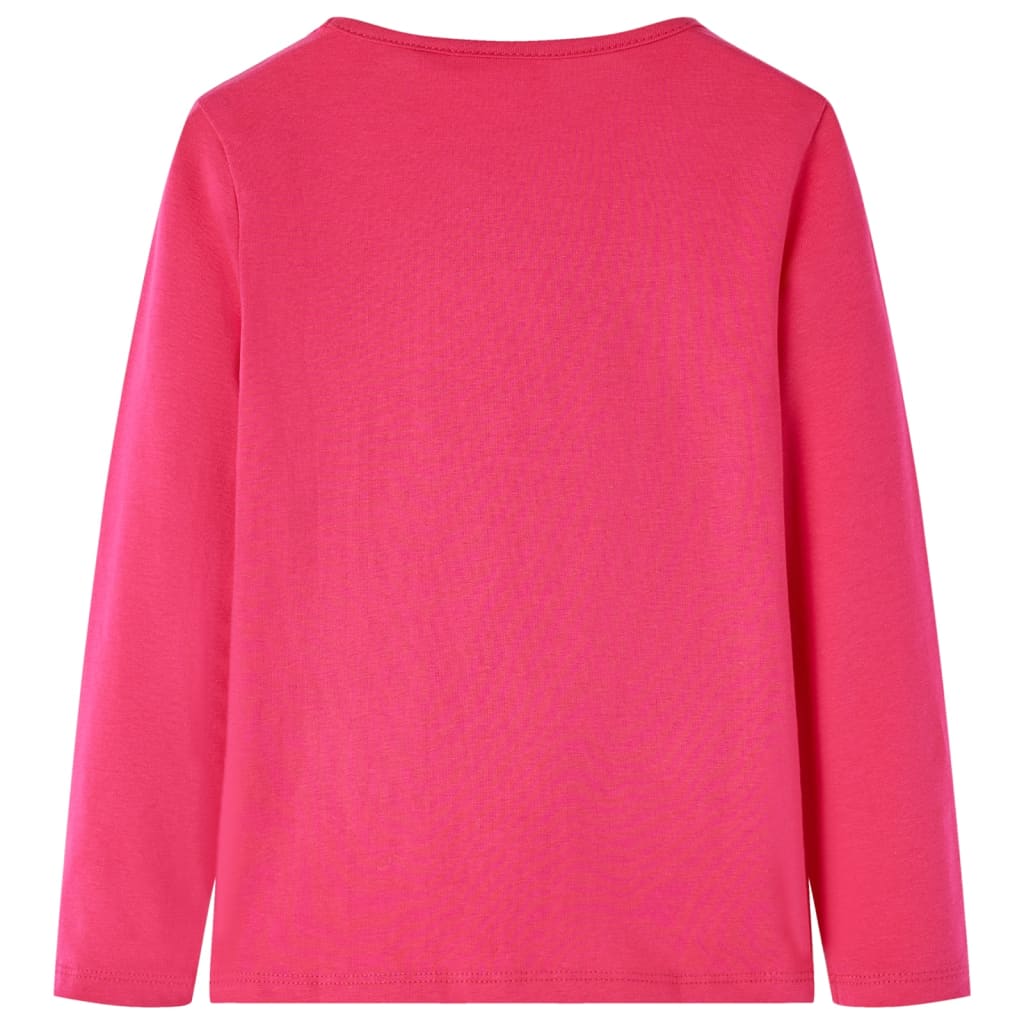 Vidaxl Child's Shirt à manches longues 92 Rose vif