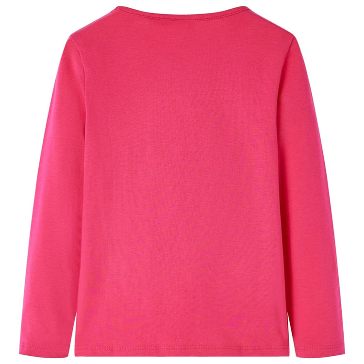 Vidaxl Child's Shirt à manches longues 92 Rose vif