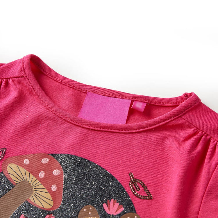 Vidaxl Child's Shirt à manches longues 92 Rose vif