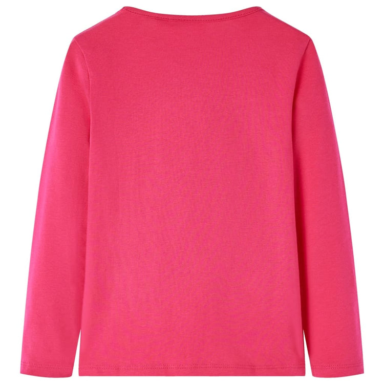 Vidaxl Child's Shirt à manches longues 104 rose vif