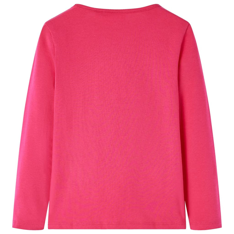 Vidaxl Child's Shirt à manches longues 140 rose vif