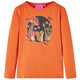 Vidaxl Child's Shirt à manches longues 92 Oranjebruin