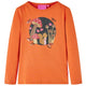 Vidaxl Child's Shirt à manches longues 104 Oranjebruin
