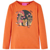 Vidaxl Child's Shirt à manches longues 116 Oranjebruin