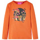 Vidaxl Child's Shirt à manches longues 128 Oranjebruin