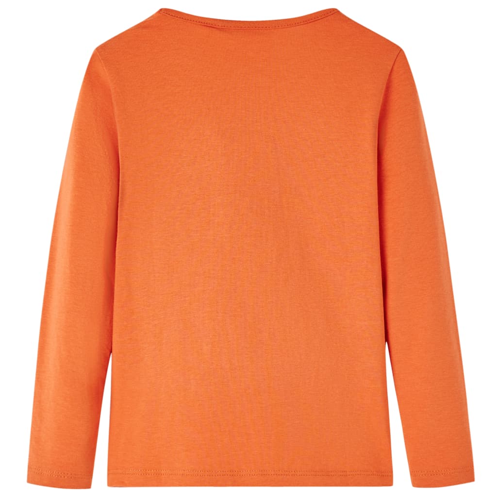 Vidaxl Child's Shirt à manches longues 140 Oranjebruin