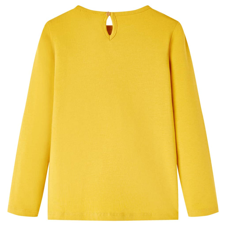 Vidaxl Children's Shirt avec manches longues 92 Ochère -colored