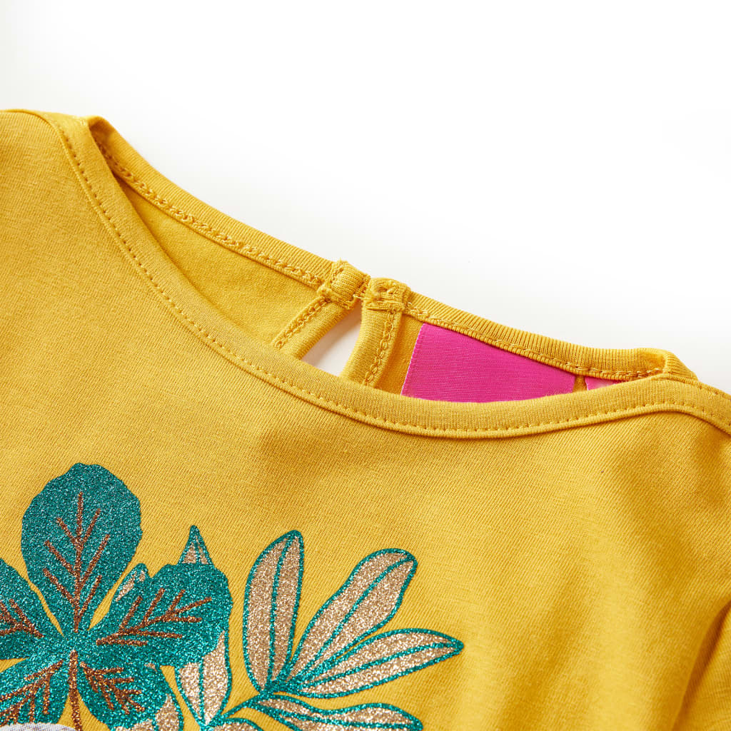 Vidaxl Children's Shirt avec manches longues 92 Ochère -colored