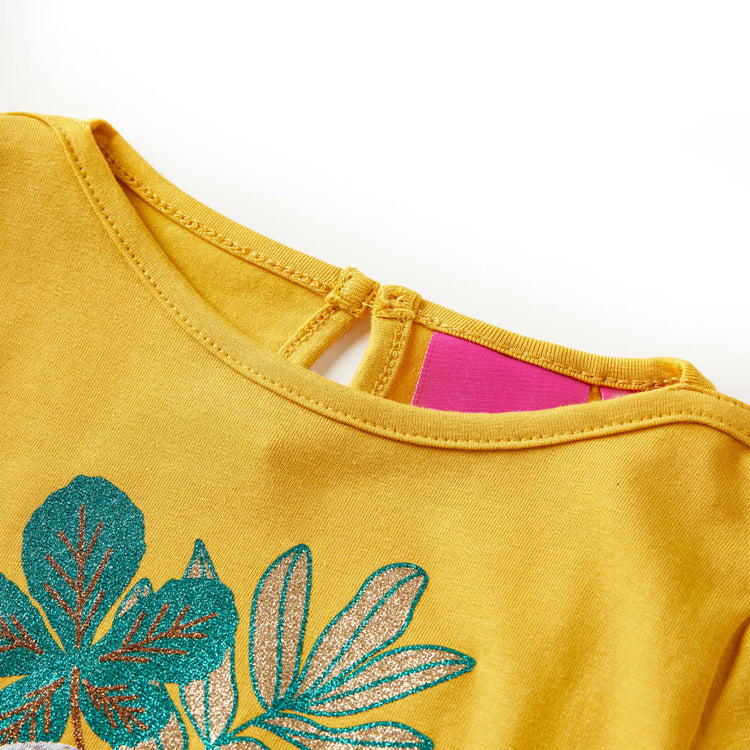 Vidaxl Children's Shirt avec manches longues 92 Ochère -colored