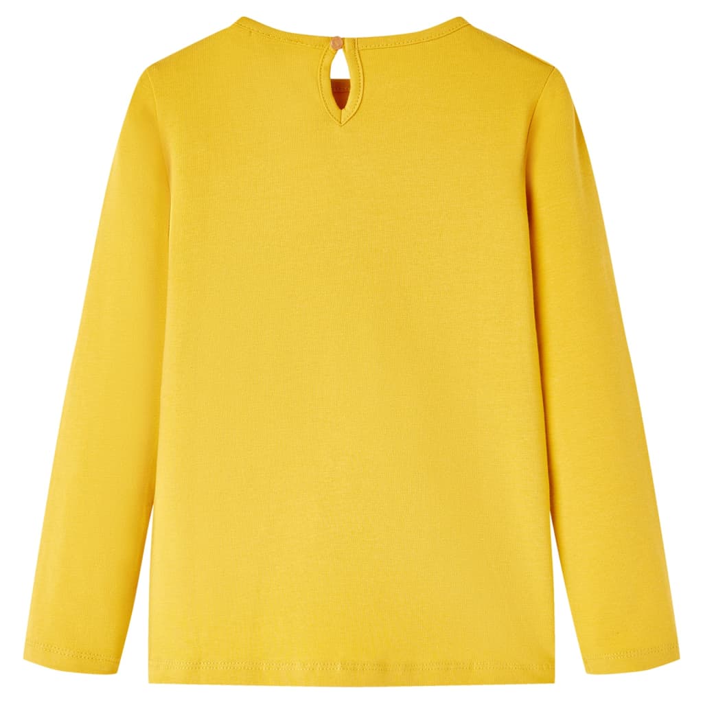 Vidaxl Children's Shirt avec manches longues 104 Ochère -colored