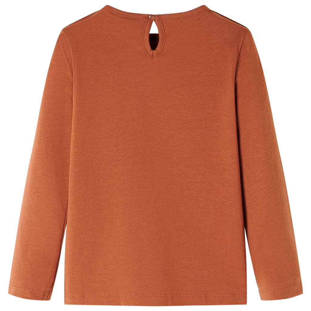 Vidaxl Children's Shirt à manches longues 104 colored cognac