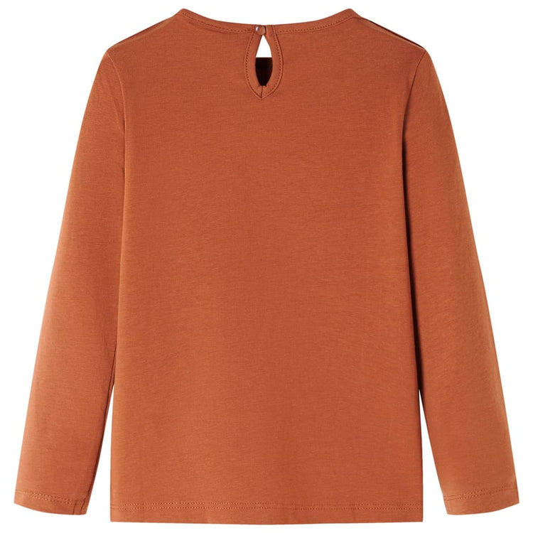 Vidaxl Children's Shirt à manches longues 104 colored cognac