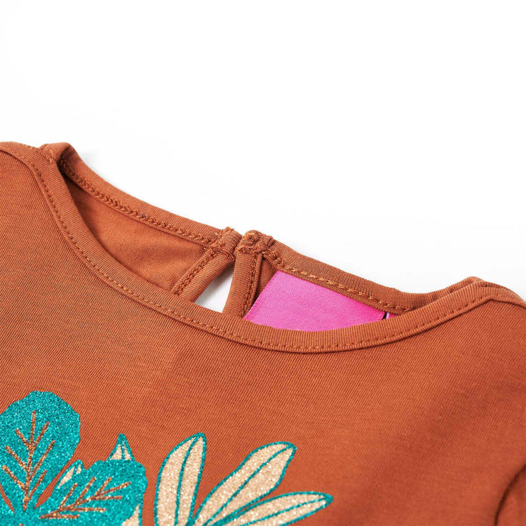 Vidaxl Children's Shirt à manches longues 104 colored cognac