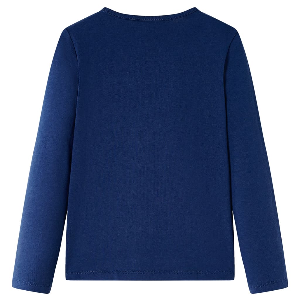 Vidaxl Child's Shirt à manches longues 116 bleu marine