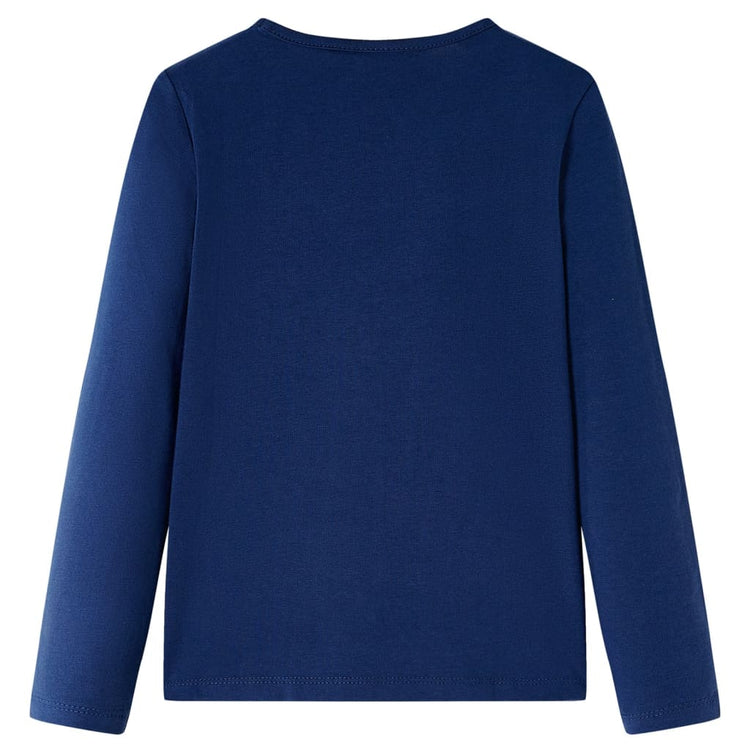 Vidaxl Child's Shirt à manches longues 116 bleu marine