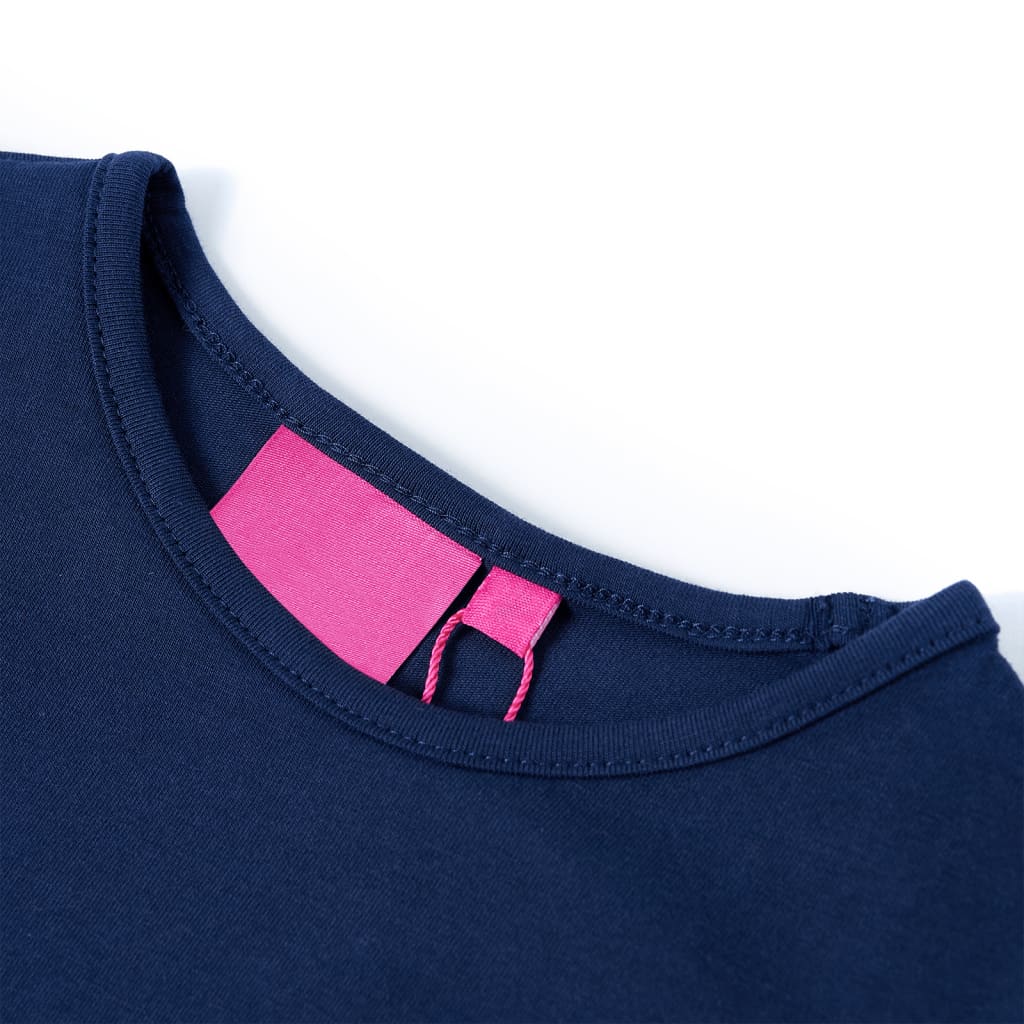 Vidaxl Child's Shirt à manches longues 116 bleu marine