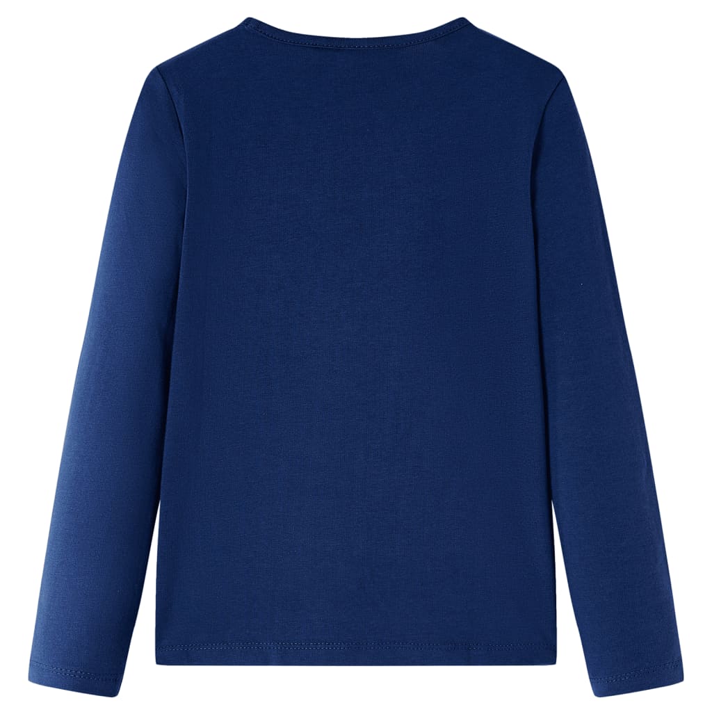 Vidaxl Child's Shirt à manches longues 128 bleu marine