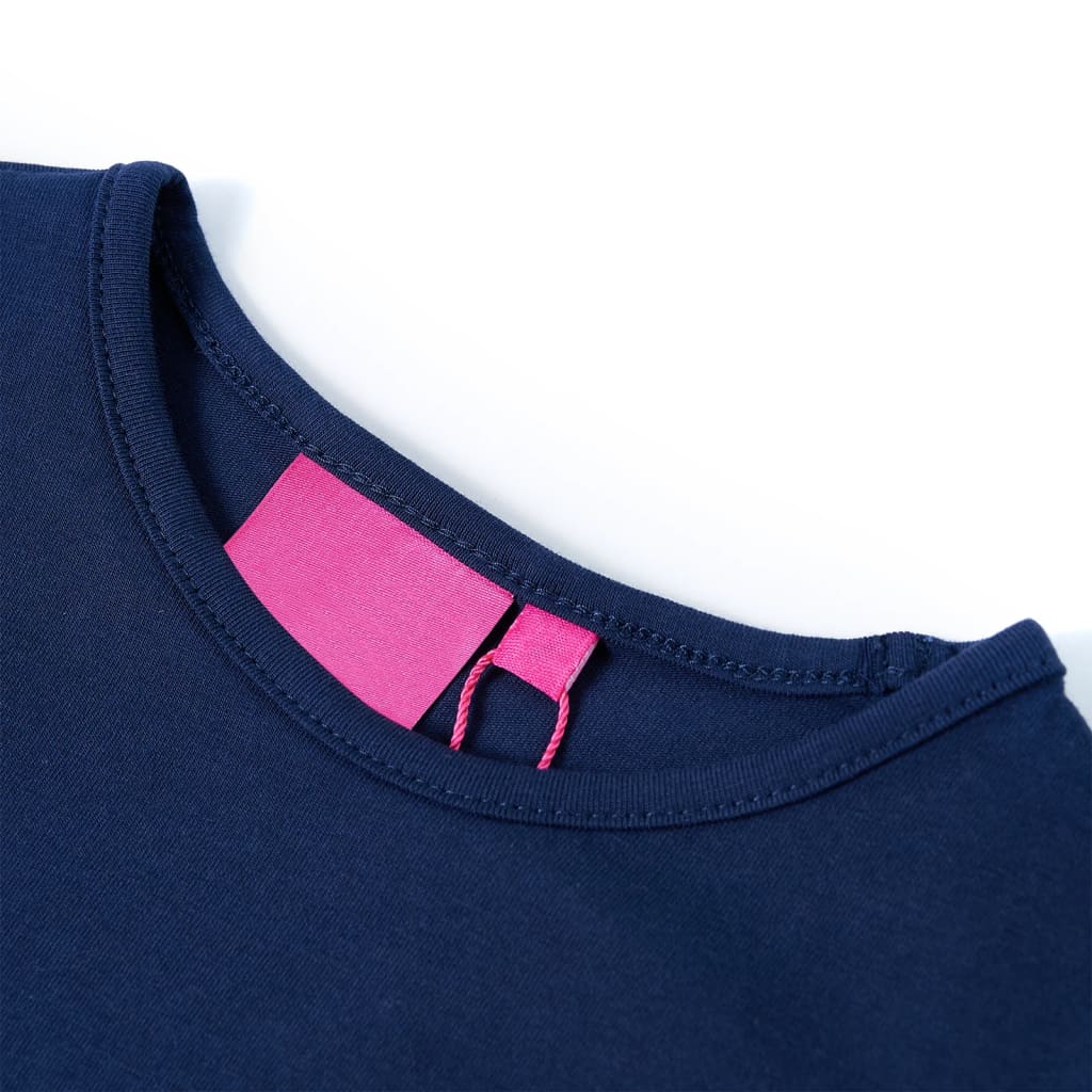 Vidaxl Child's Shirt à manches longues 140 bleu marine
