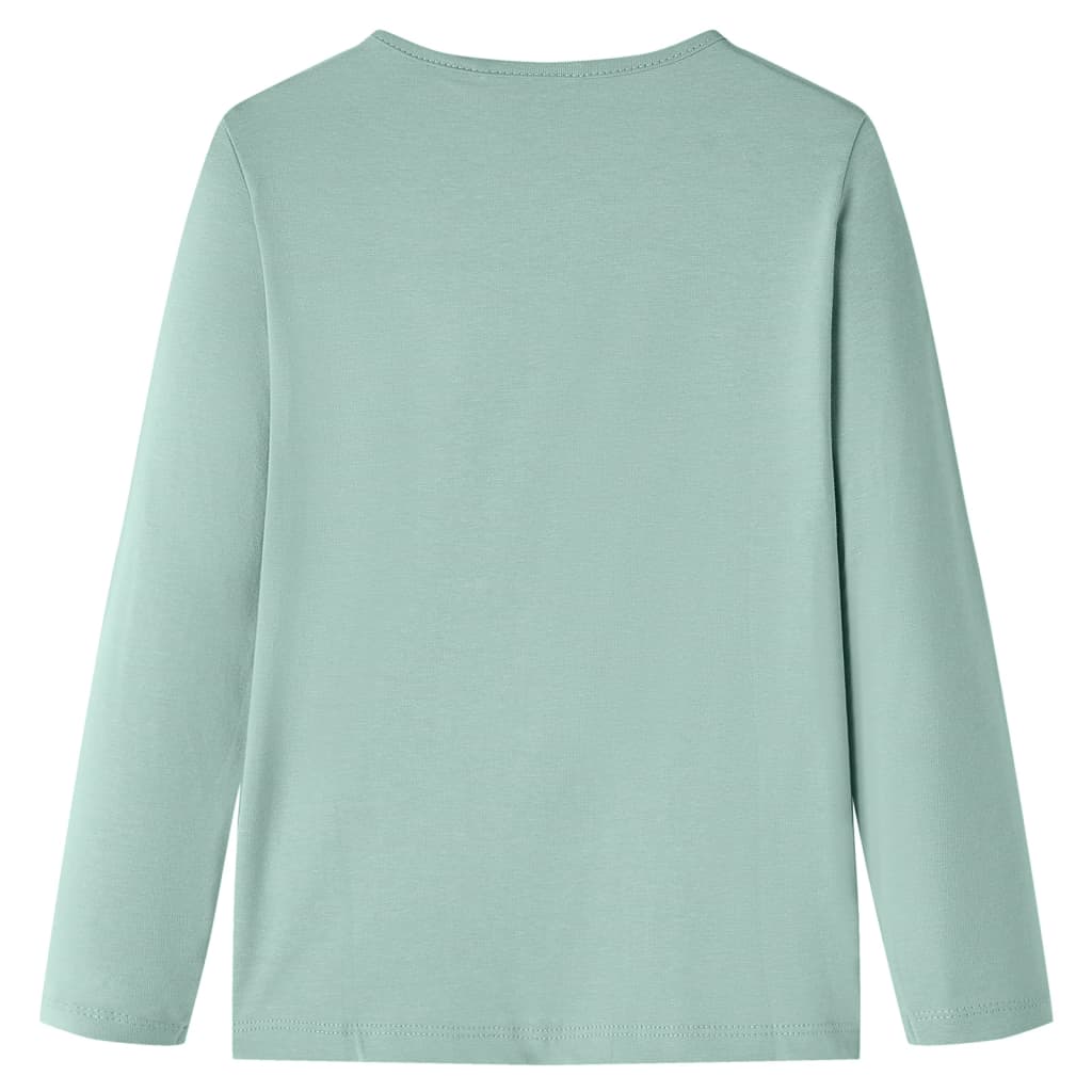 Vidaxl Children's Shirt avec manches longues 92 Middelmint -colored