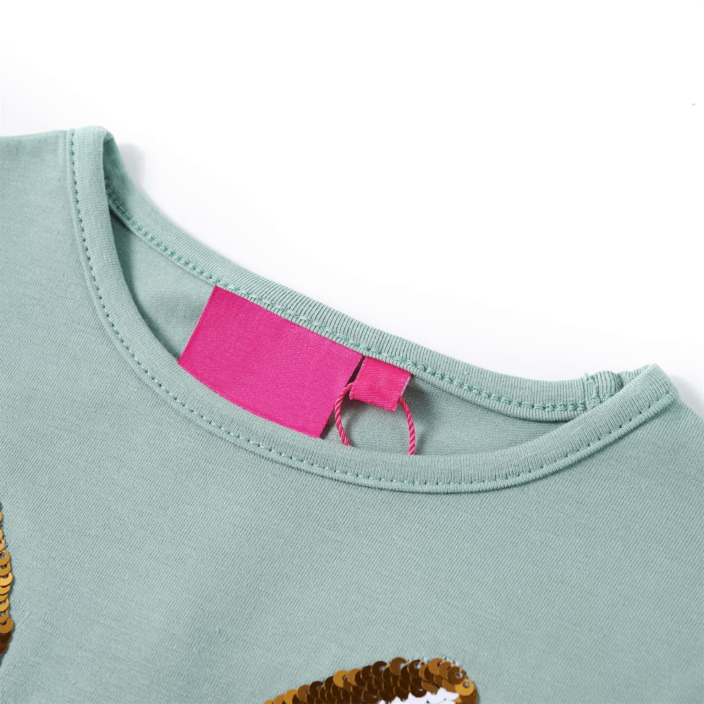 Vidaxl Children's Shirt avec manches longues 92 Middelmint -colored