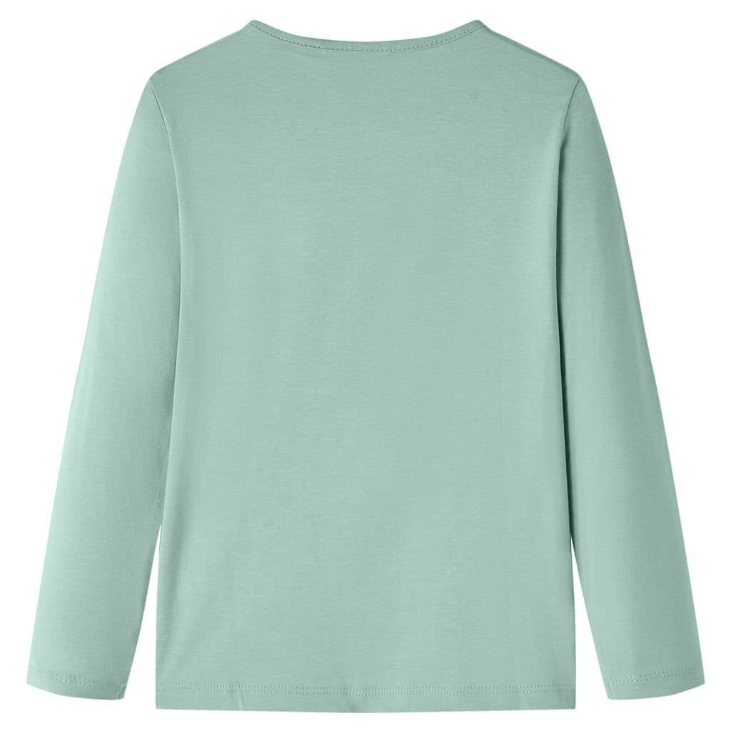 Vidaxl Children's Shirt à manches longues 128 Middelmint -colored