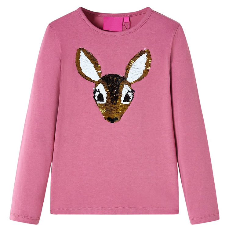 Vidaxl Children's Shirt à manches longues 104 Couleurs de framboise