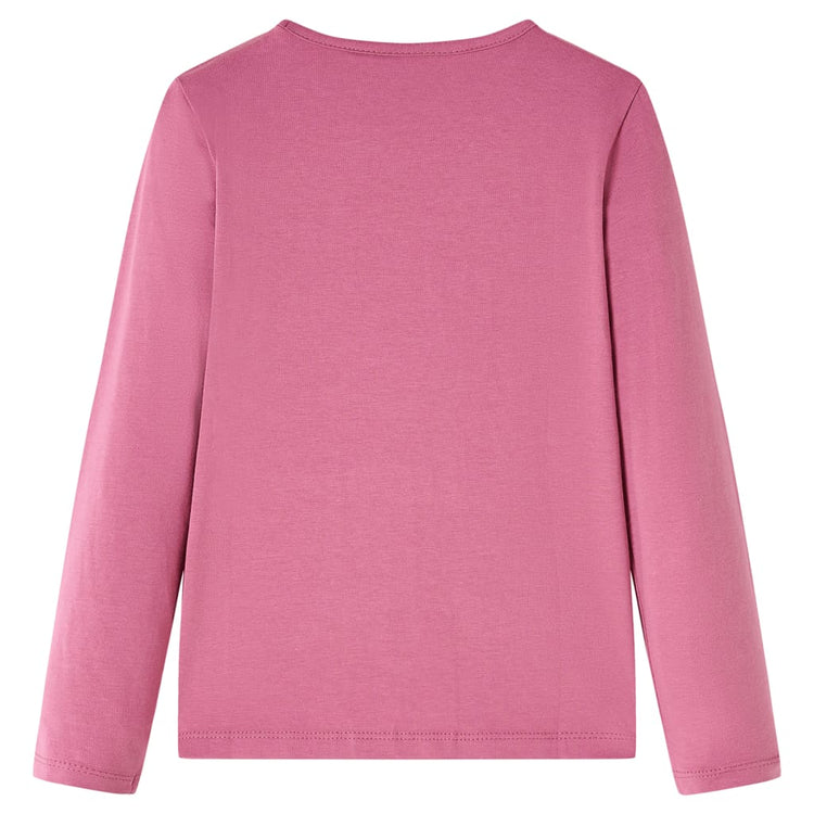 Vidaxl Child's Shirt à manches longues 128 Couleur de framboises