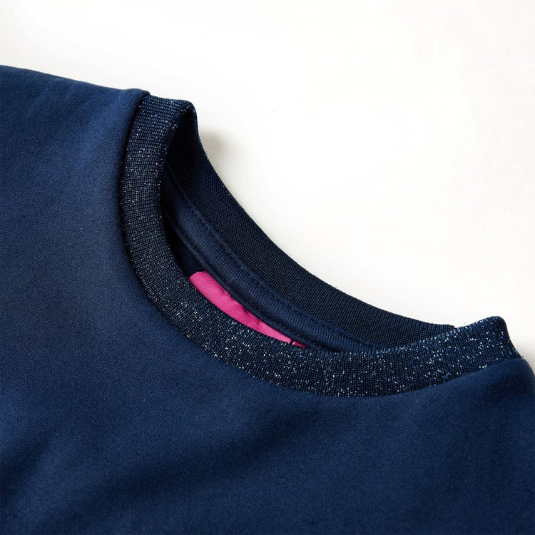 Vidaxl Robe pour enfants à manches longues 92 bleu marine