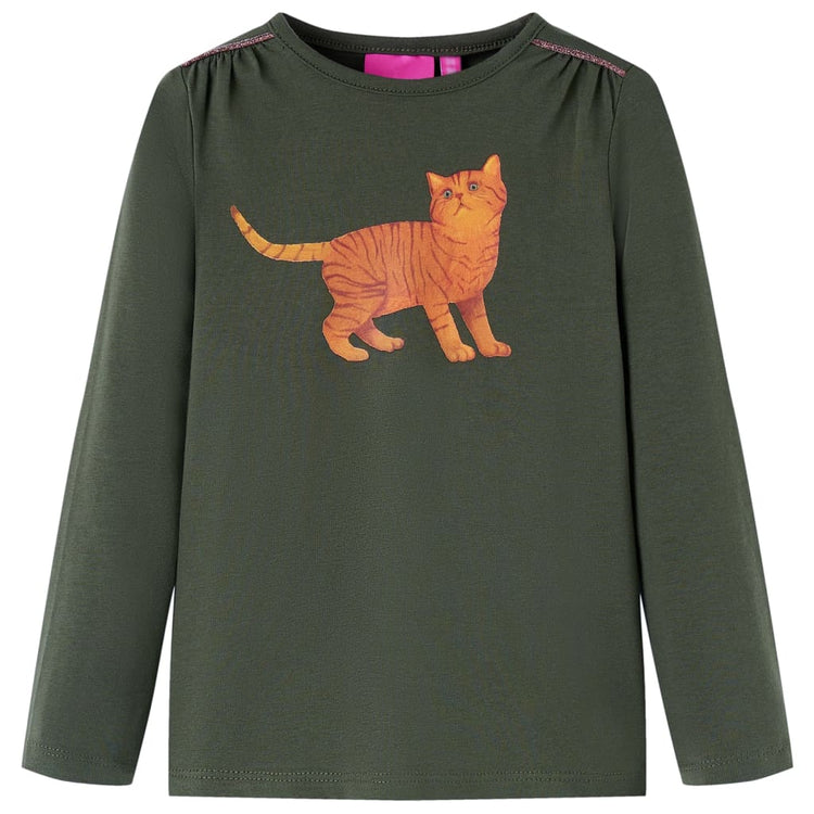 Vidaxl Child's Shirt à manches longues 92 Kakikientig