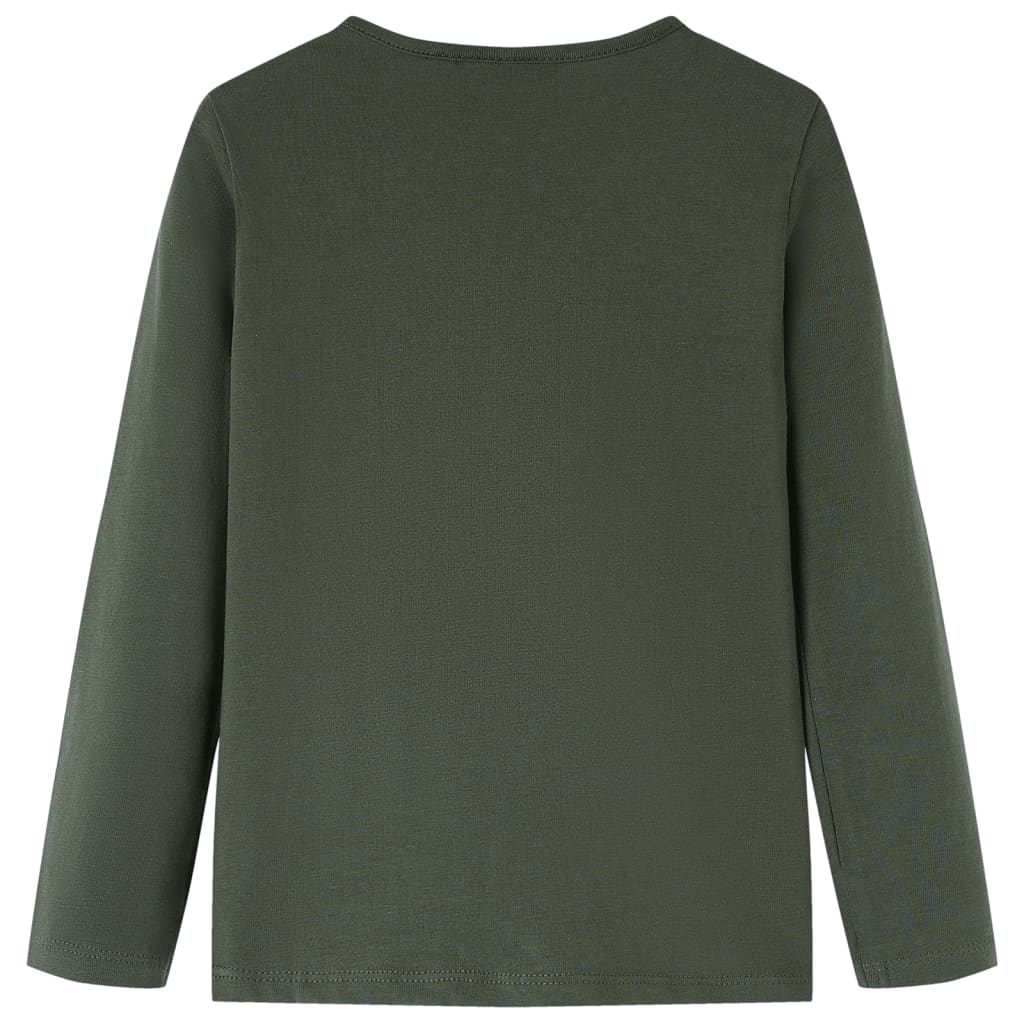 Vidaxl Child's Shirt avec manches longues 140 kack -colored