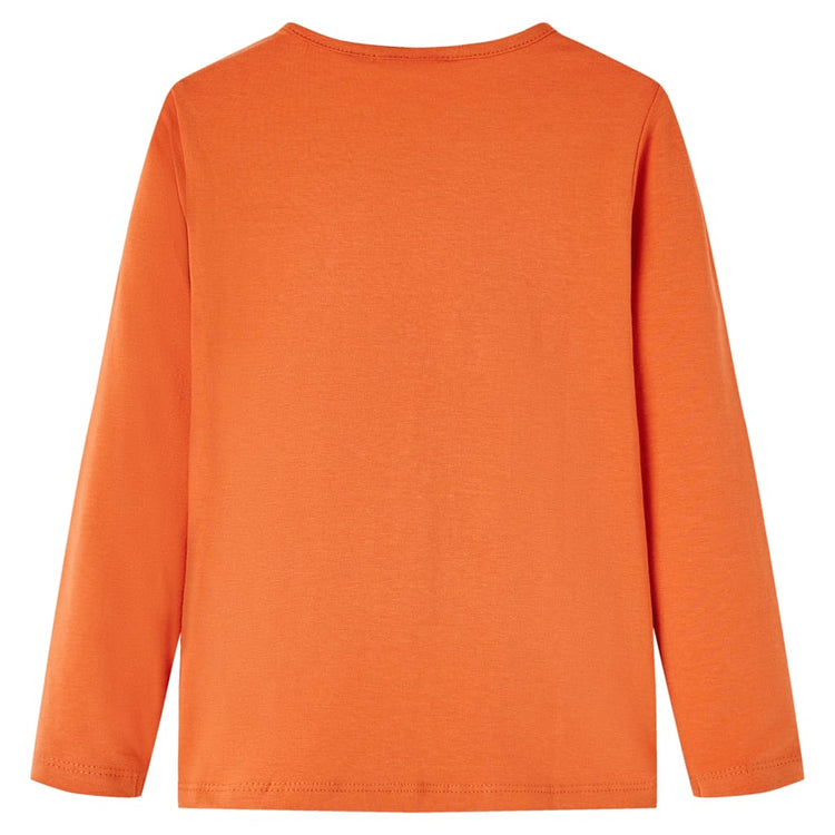Vidaxl Child's Shirt à manches longues 92 Oranjebruin