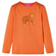 Vidaxl Child's Shirt à manches longues 128 Oranjebruin