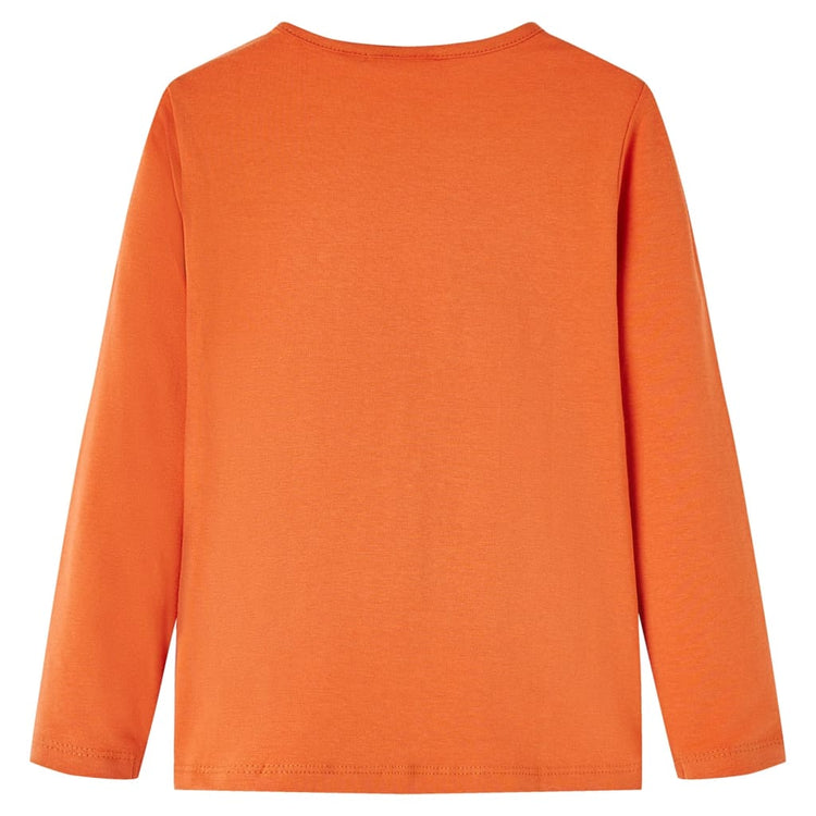 Vidaxl Child's Shirt à manches longues 140 Oranjebruin