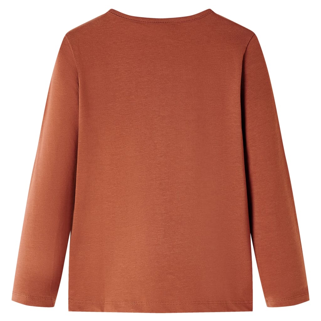 Vidaxl Children's Shirt à manches longues 104 colored cognac