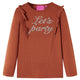 Vidaxl Child's Shirt avec manches longues 140 colorée cognac