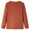 Vidaxl Child's Shirt avec manches longues 140 colorée cognac