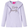 Vidaxl Child's Shirt à manches longues 92 lilas léger