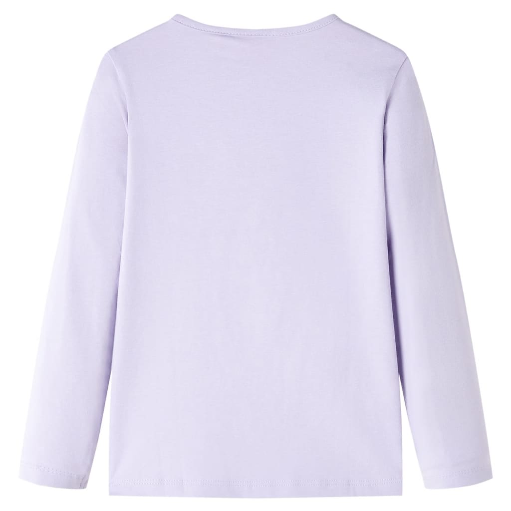 Vidaxl Child's Shirt à manches longues 92 lilas léger
