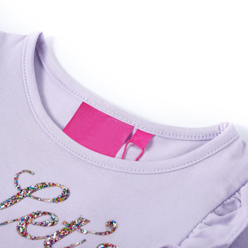 Vidaxl Child's Shirt à manches longues 92 lilas léger