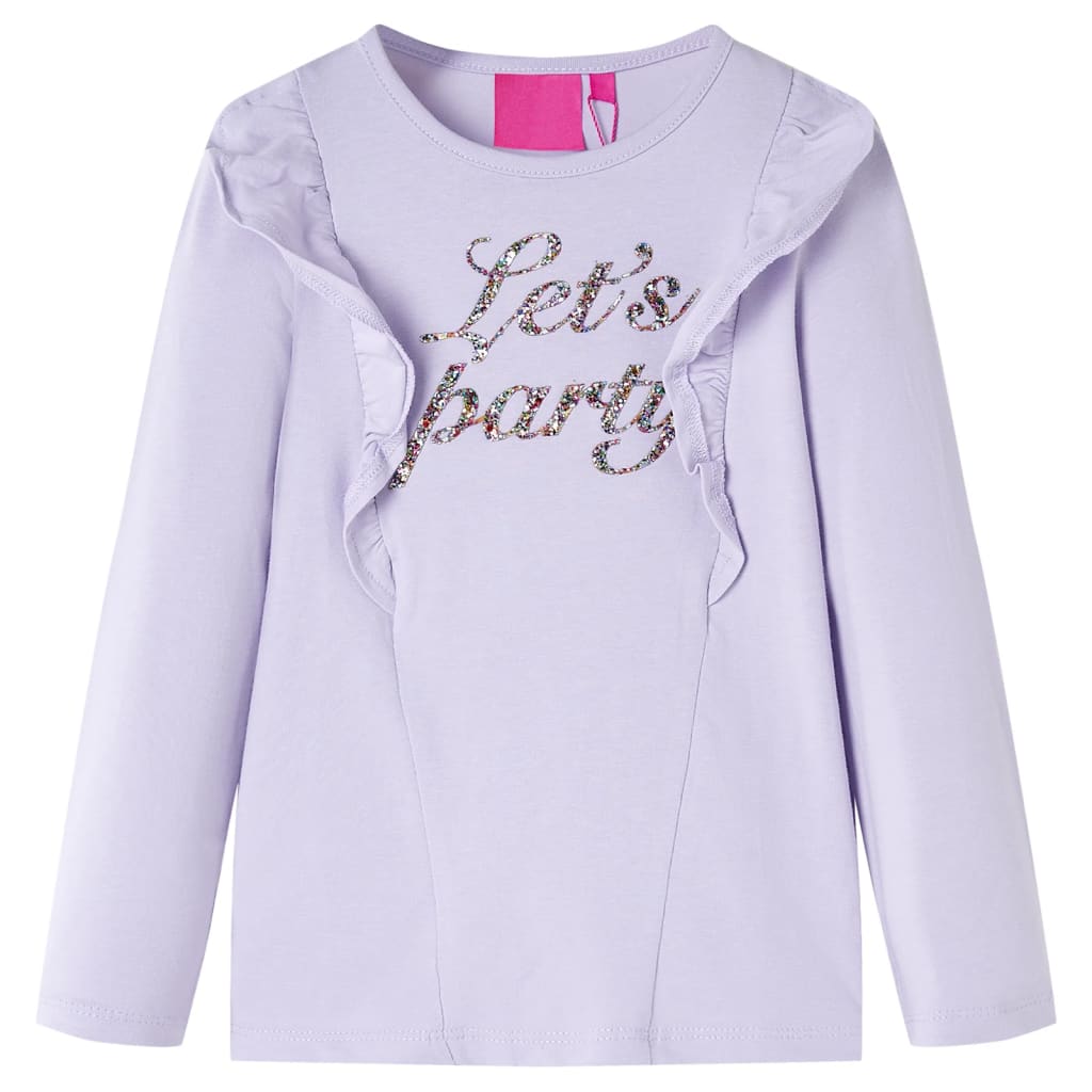 Vidaxl Child's Shirt à manches longues 128 lilas léger